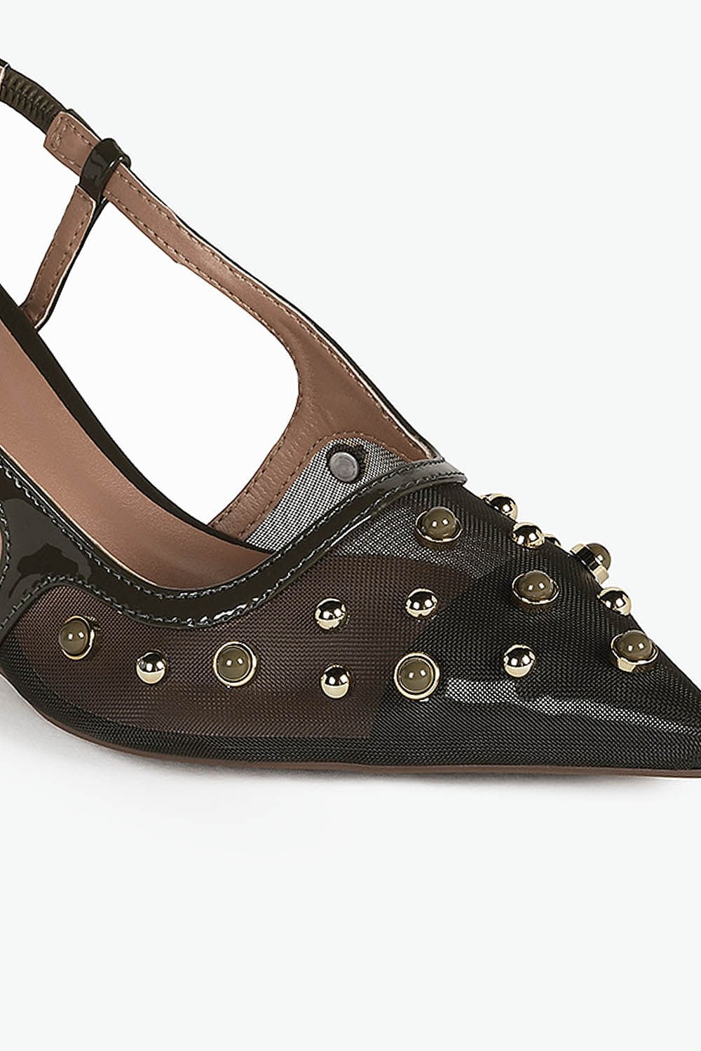 Sapato Feminino Slingback Salto Alto Mundial Geovanna Verde 2