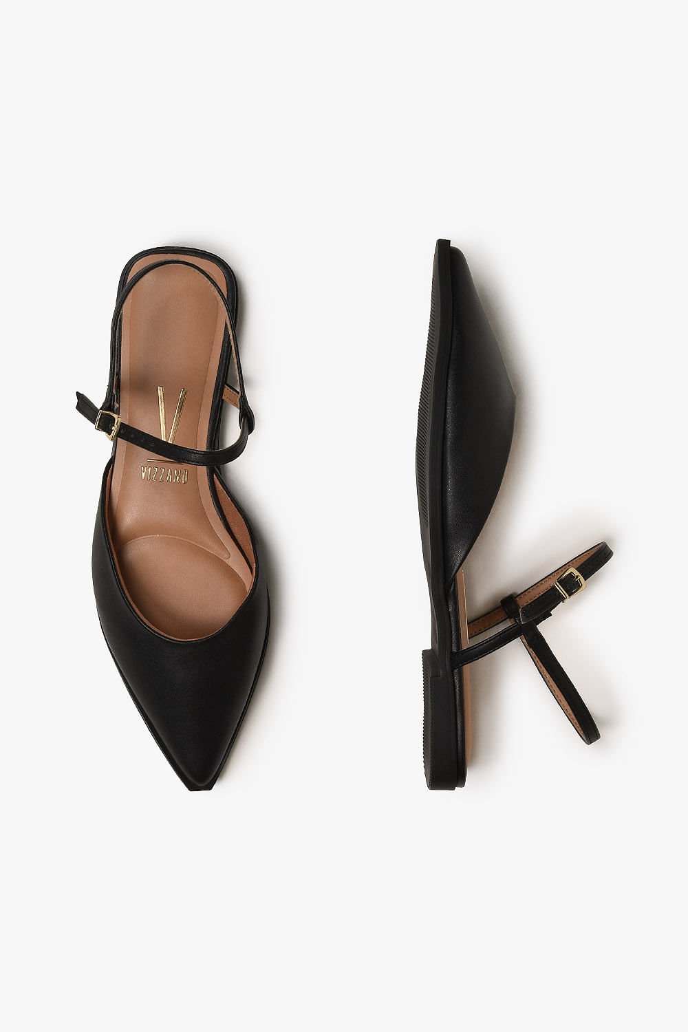 Sapatilha Feminina Slingback Vizzano Virginia Preto 3