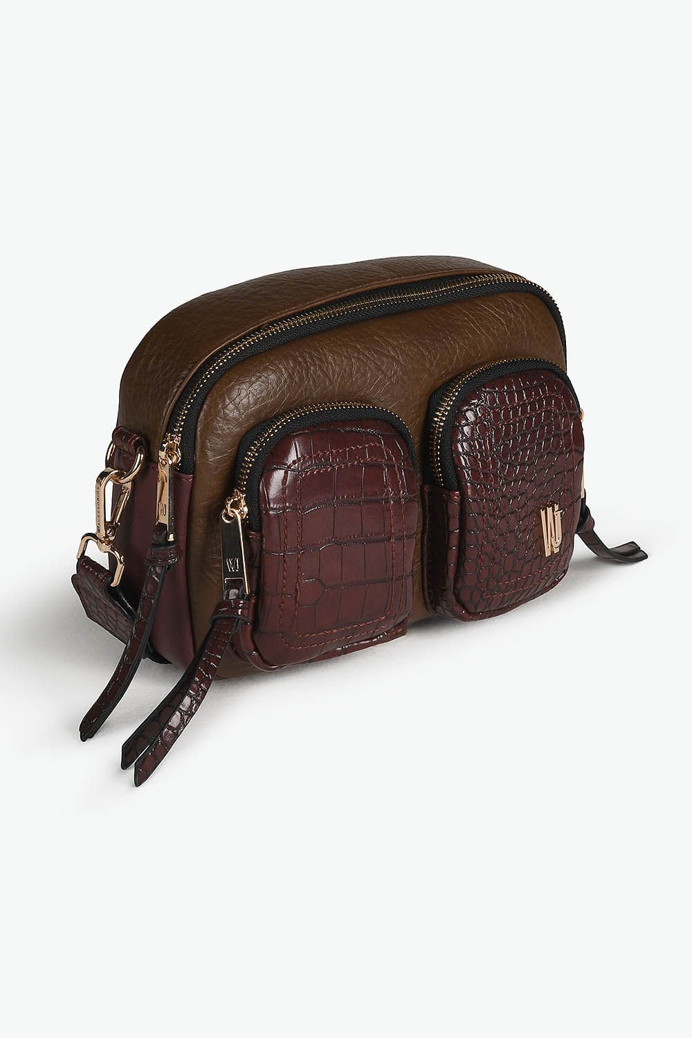 Bolsa Pequena Transversal Feminina Wj Karen Marrom 2