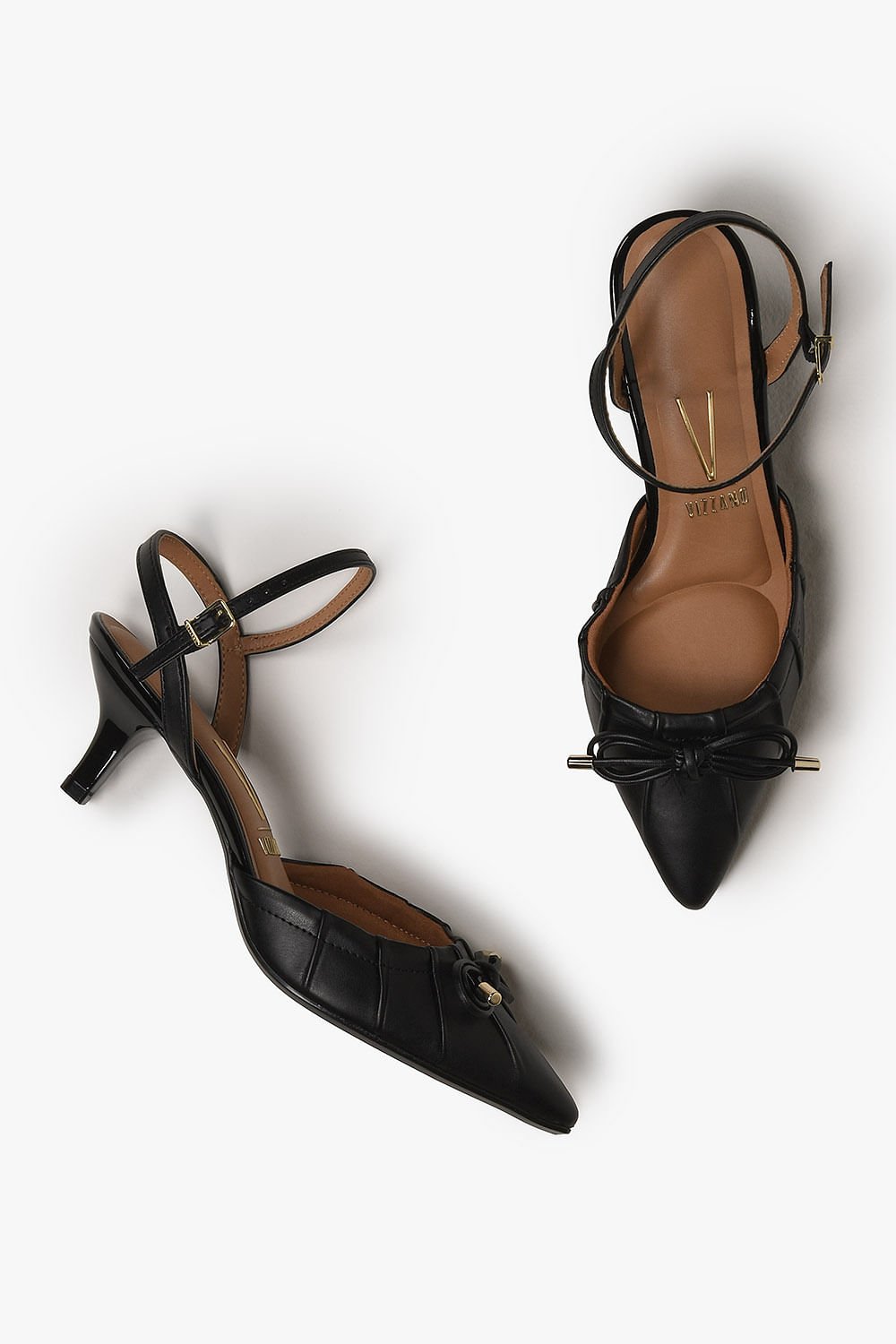 Scarpin Feminino Slingback Vizzano Leonor Preto 3