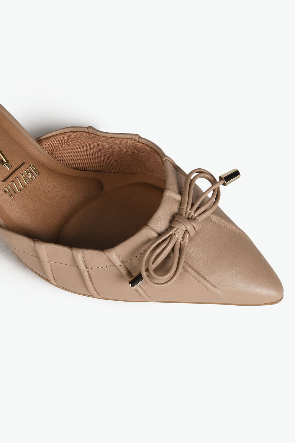 Scarpin Feminino Slingback Vizzano Leonor Bege 2