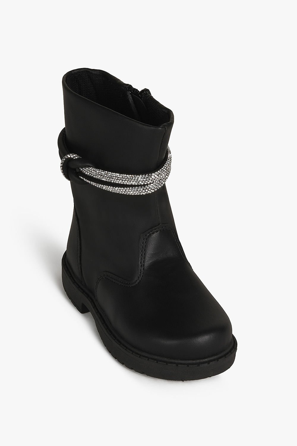 Bota Baby Infantil Cano Curto Doce Menina Anny Preto 4