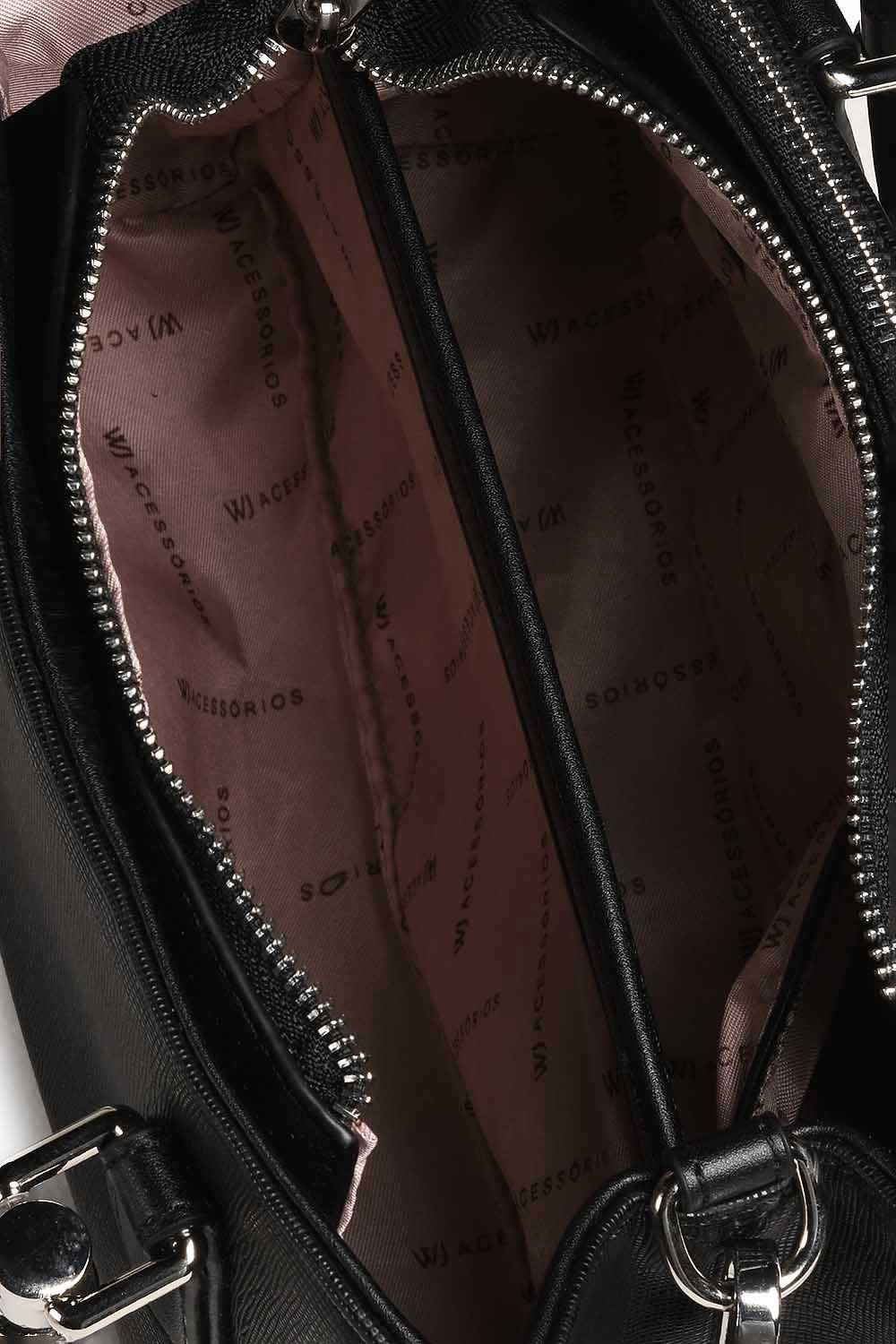 Bolsa Média Satchel Feminina Wj Amara Preto 2