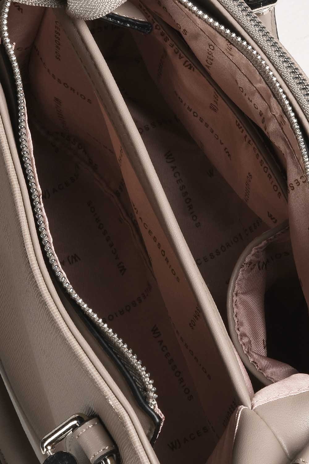 Bolsa Média Satchel Feminina Wj Amara Cinza 2