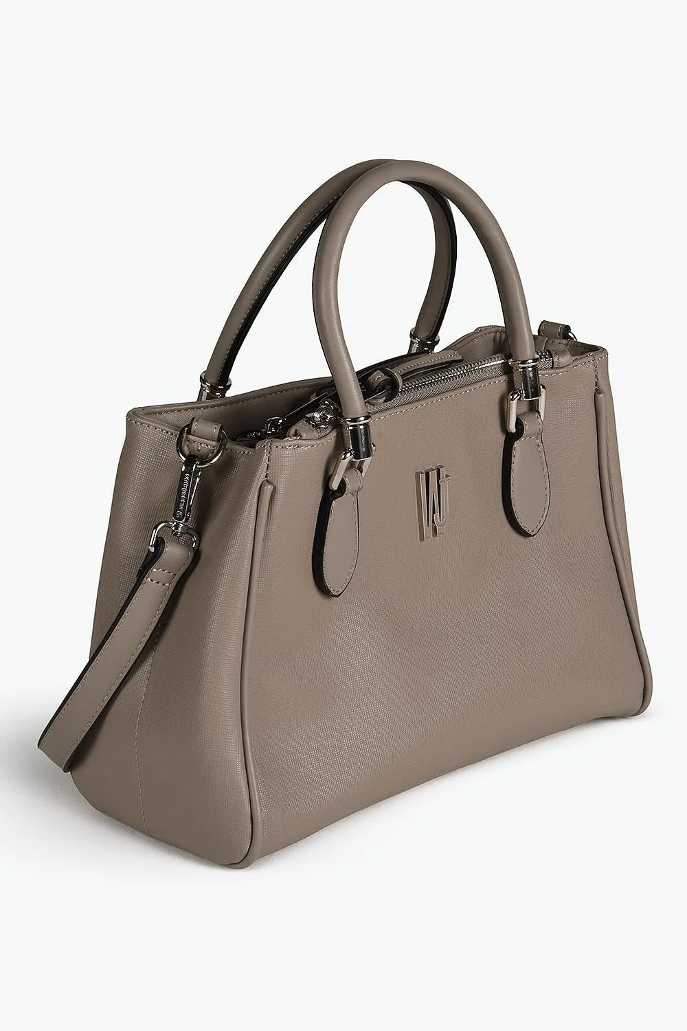 Bolsa Média Satchel Feminina Wj Amara Cinza 4