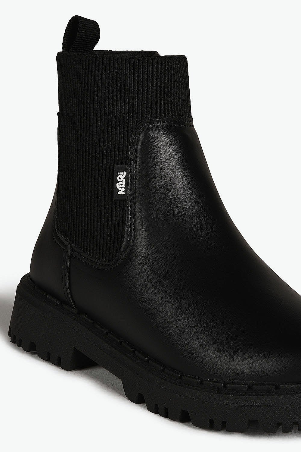 Bota Infantil Coturno Cano Curto Nilqi Teen Cacau Preto 2