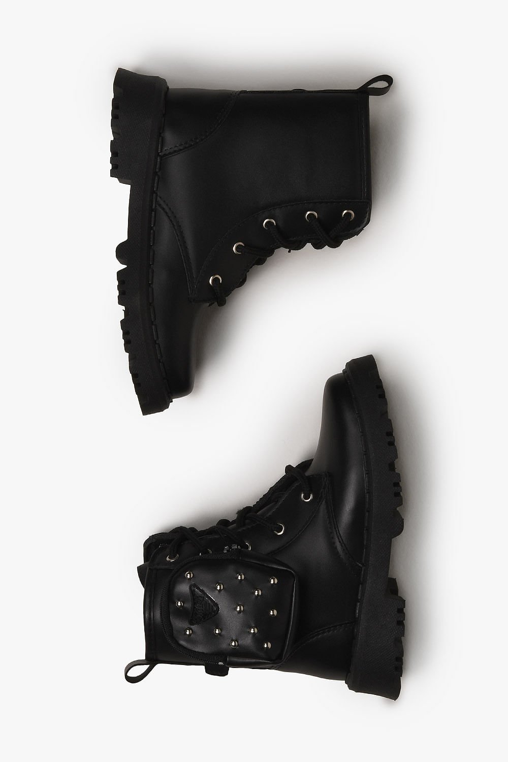 Bota Infantil Coturno Cano Curto Nilqi Teen Sofi Preto 3