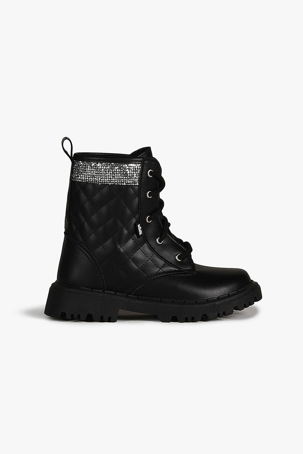 Bota Infantil Coturno Cano Curto Nilqi Teen Clara Preto 1