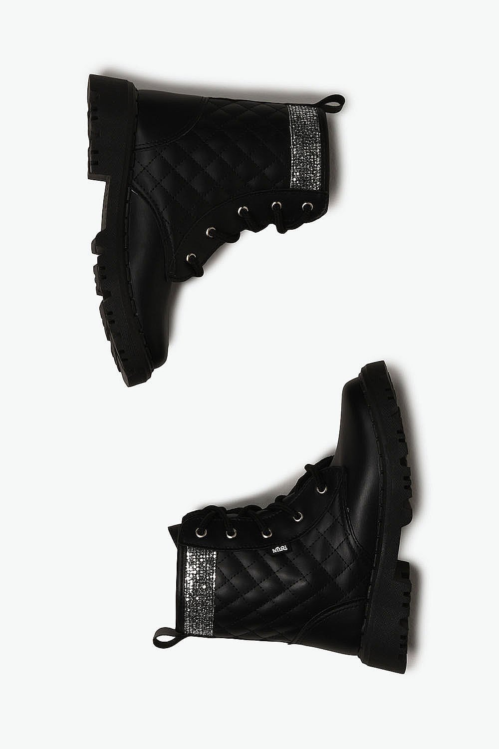 Bota Infantil Coturno Cano Curto Nilqi Teen Clara Preto 3