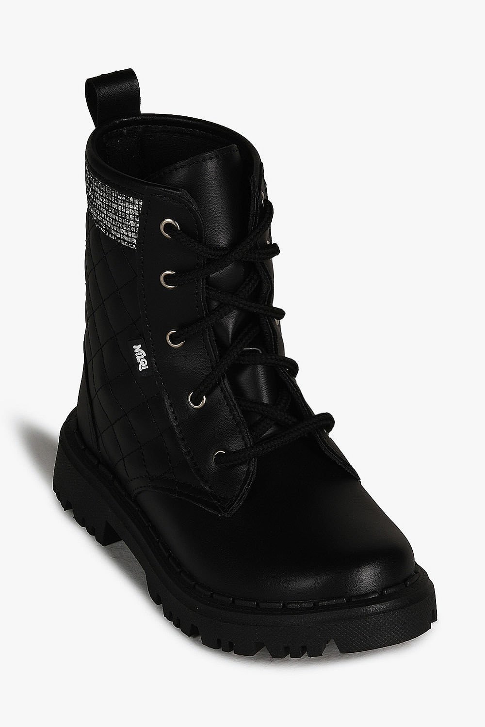 Bota Infantil Coturno Cano Curto Nilqi Teen Clara Preto 4