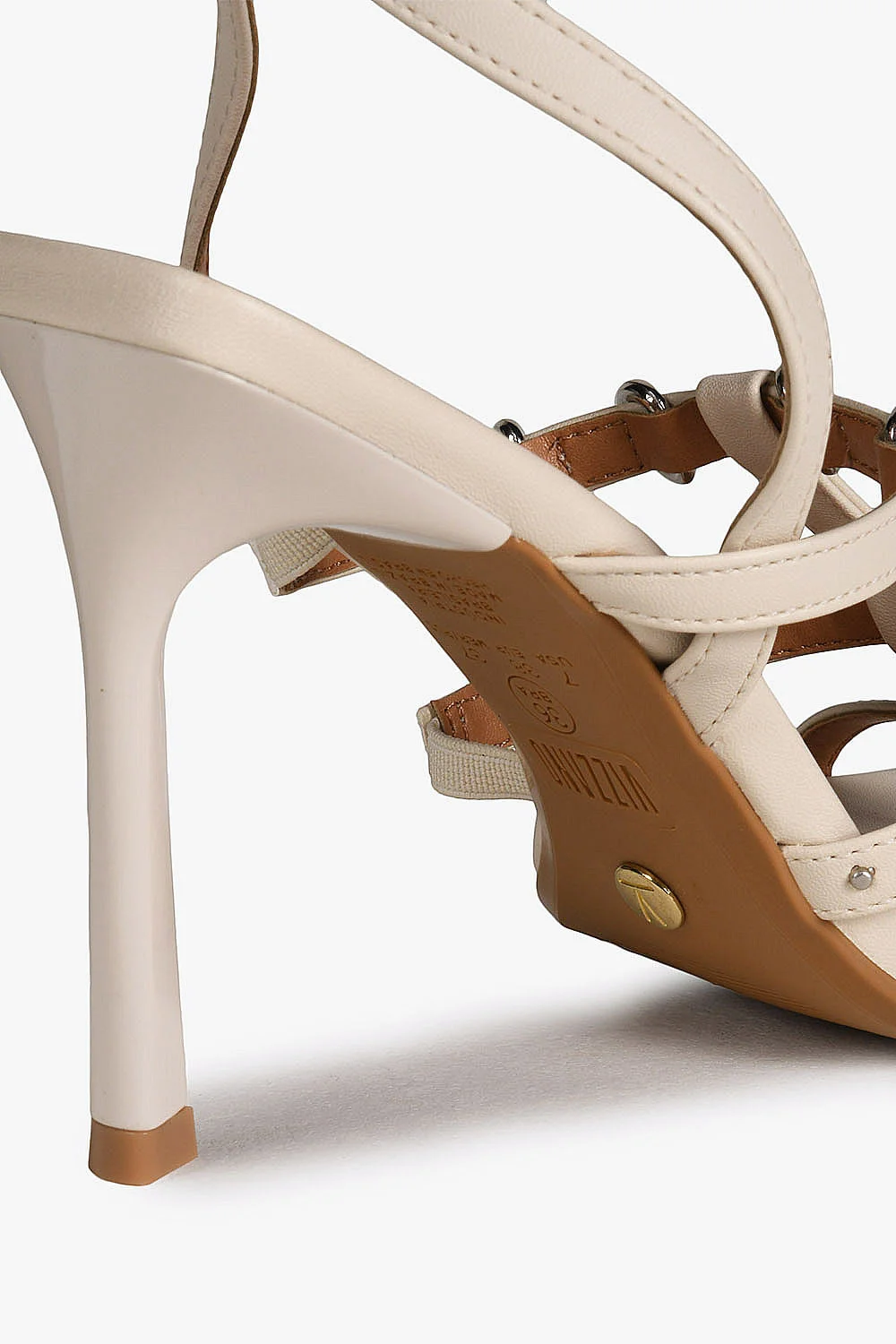 Sandália Feminina Salto Alto Vizzano Geiza Off White 4