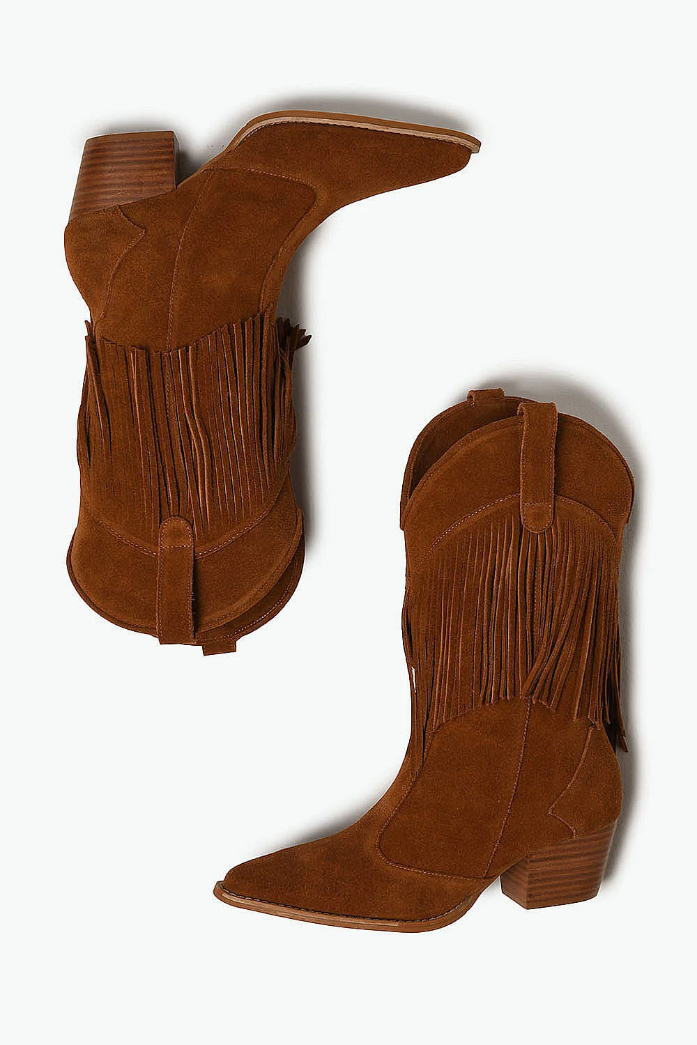 Bota Texana Feminina Cano Longo Mundial Kedie Caramelo 3