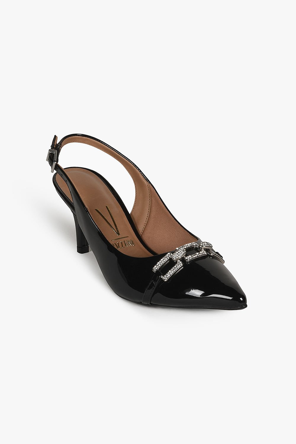 Scarpin Feminino Slingback Vizzano Loraine Preto 4