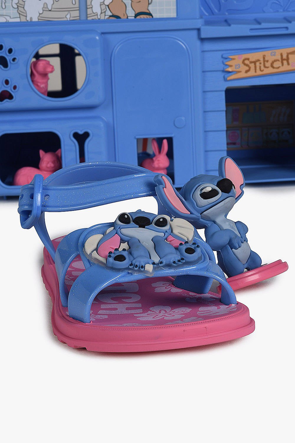 Sandália Infantil Grendene Casa Stitch Lilo Pet Shop Disney Azul 5