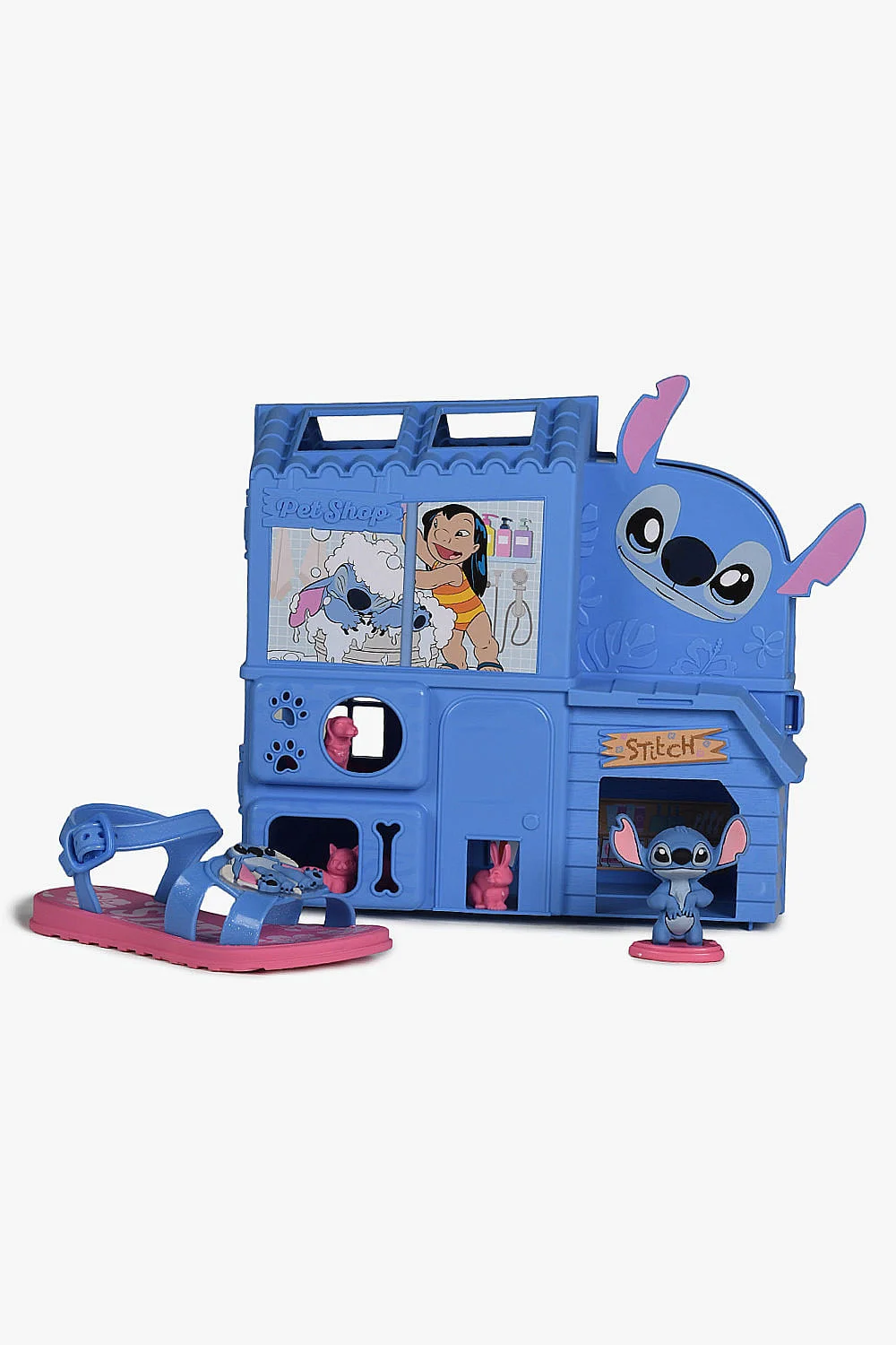 Sandália Infantil Grendene Casa Stitch Lilo Pet Shop Disney Azul 6