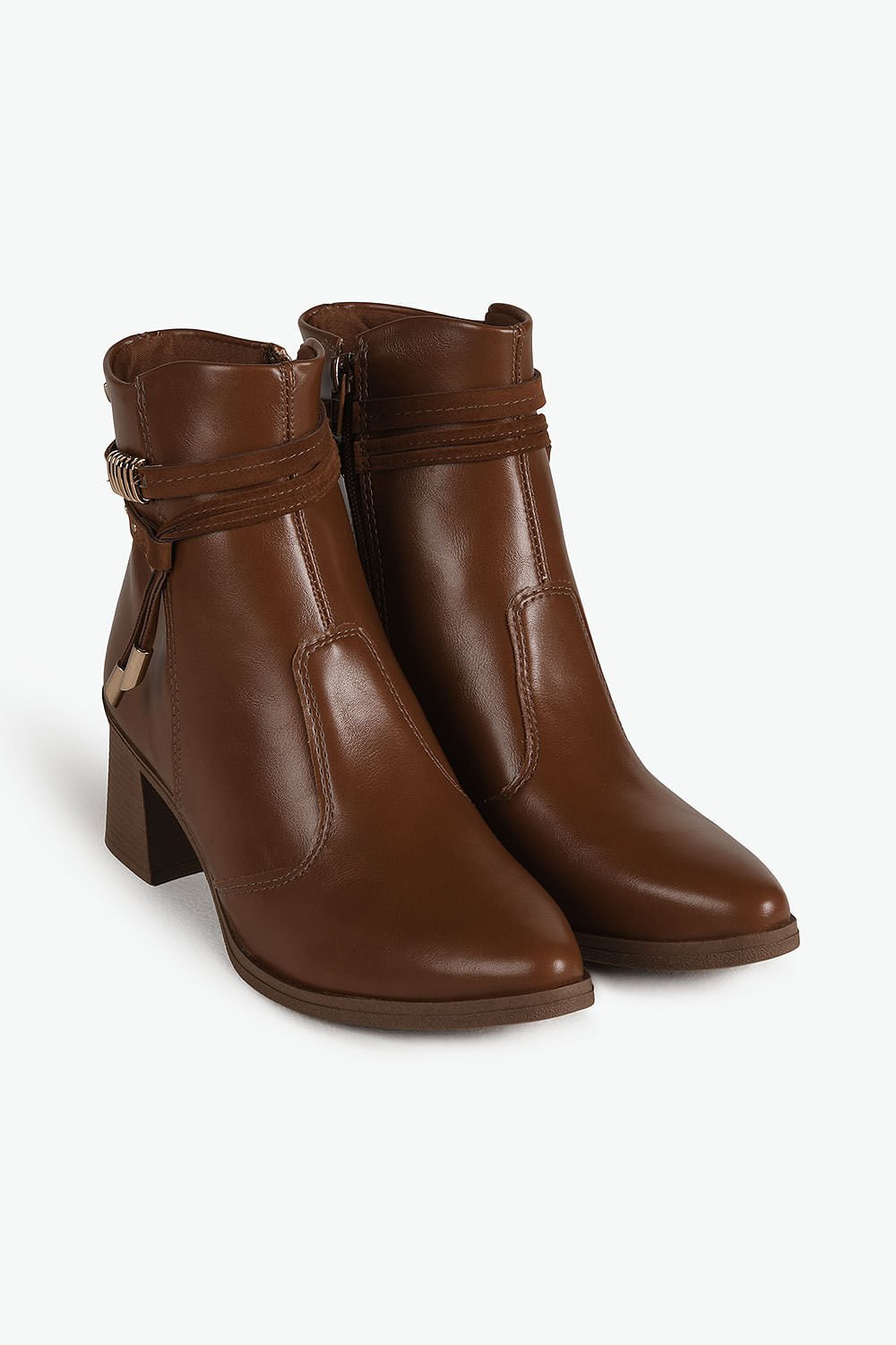 Bota Feminina Cano Curto Mississipi Leticia Caramelo 4