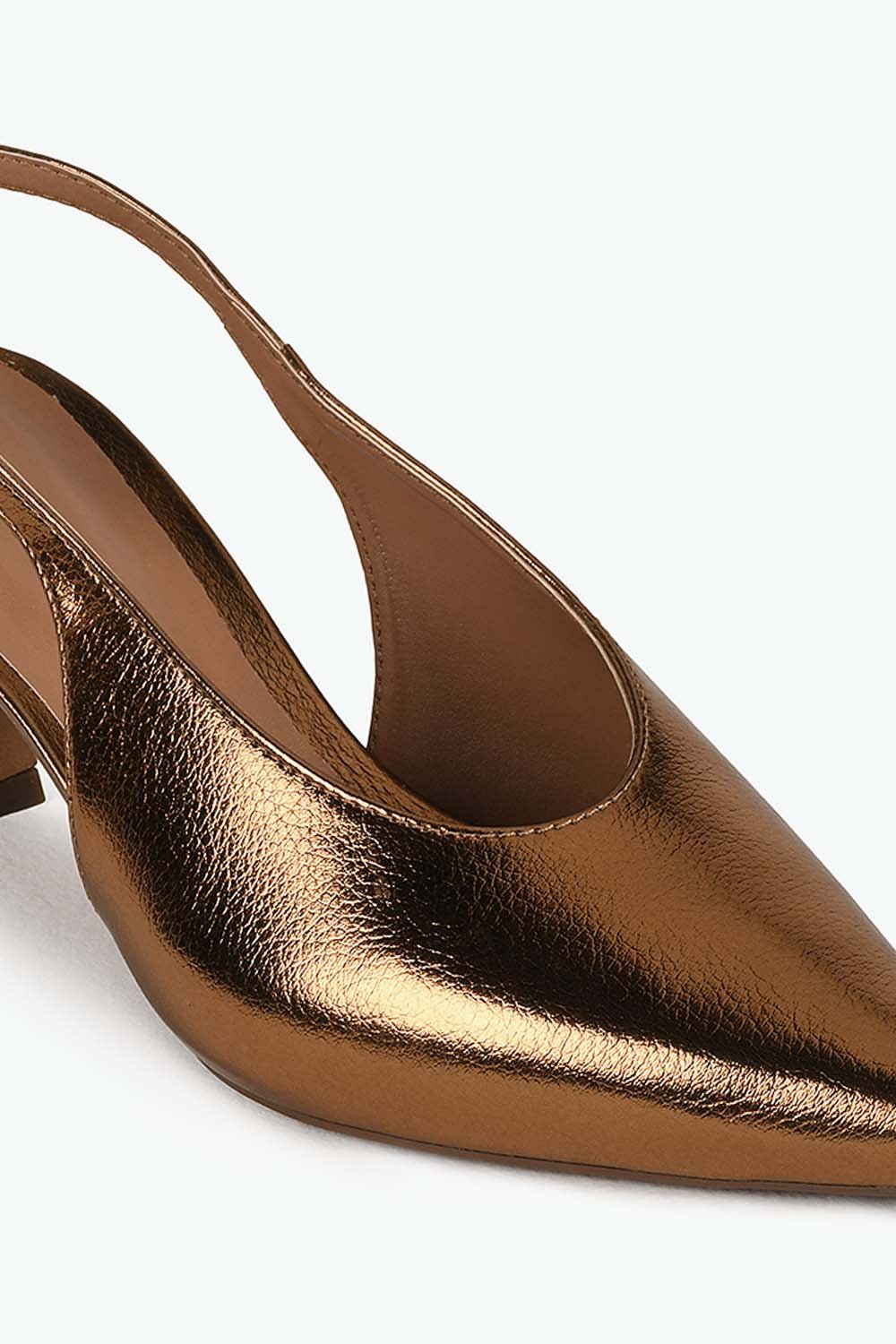 Scarpin Feminino Slingback Mundial Sueli Bronze 2