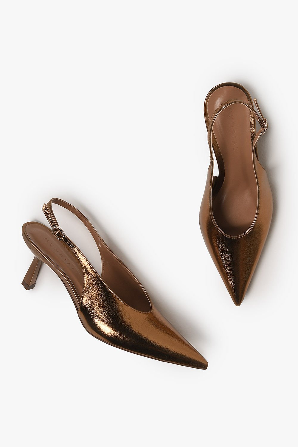 Scarpin Feminino Slingback Mundial Sueli Bronze 3
