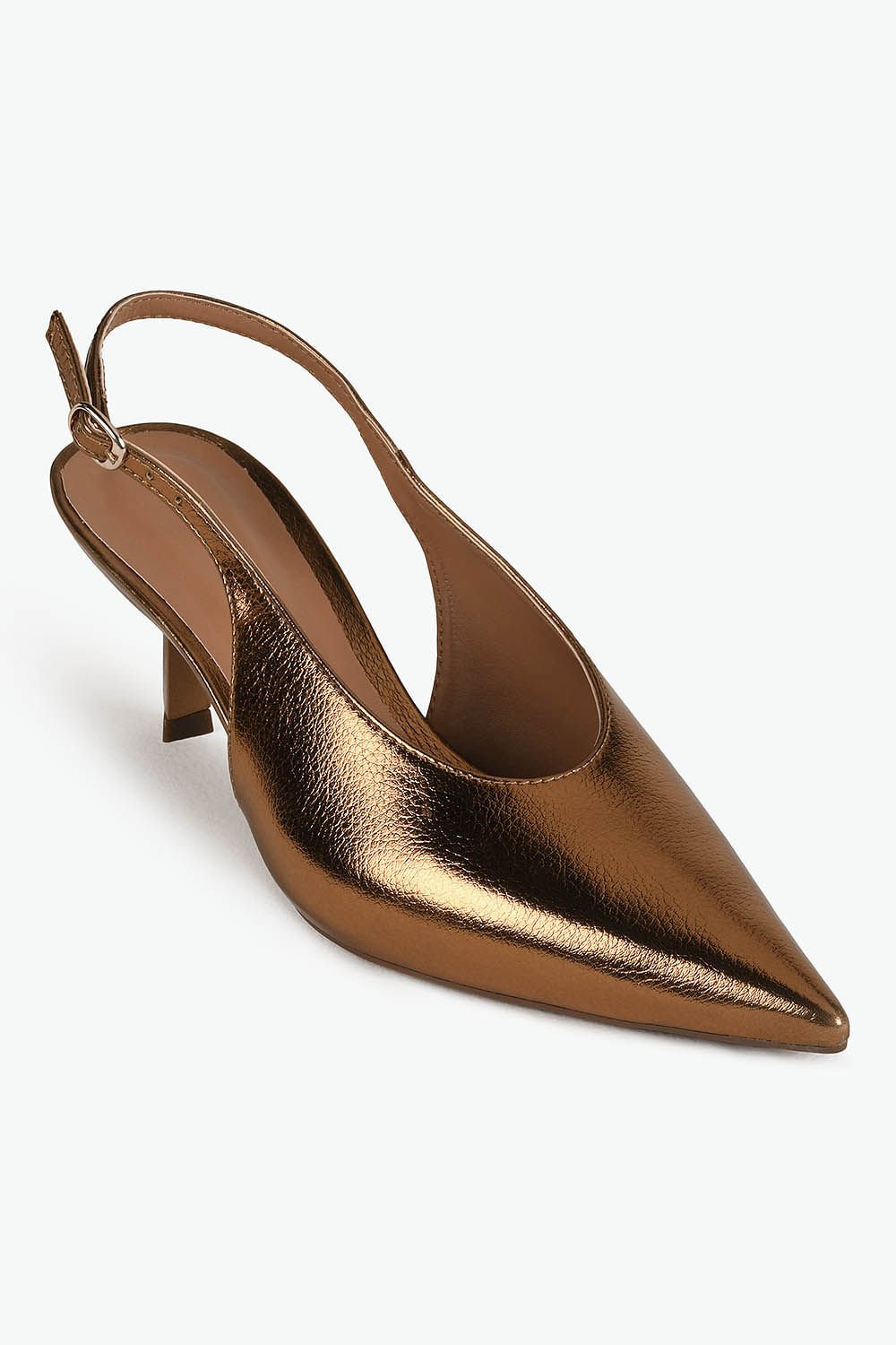 Scarpin Feminino Slingback Mundial Sueli Bronze 4