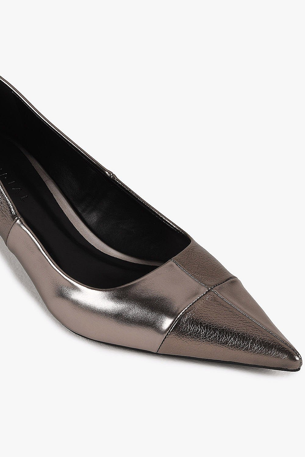 Sapato Feminino Salto Médio Mundial Monaco Prata Velho 2