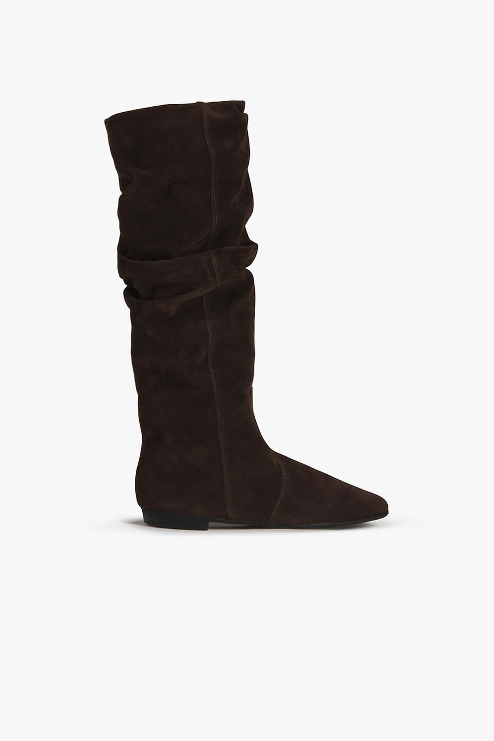 Bota Camurça Feminina Slouch Mundial Lilian Café 1