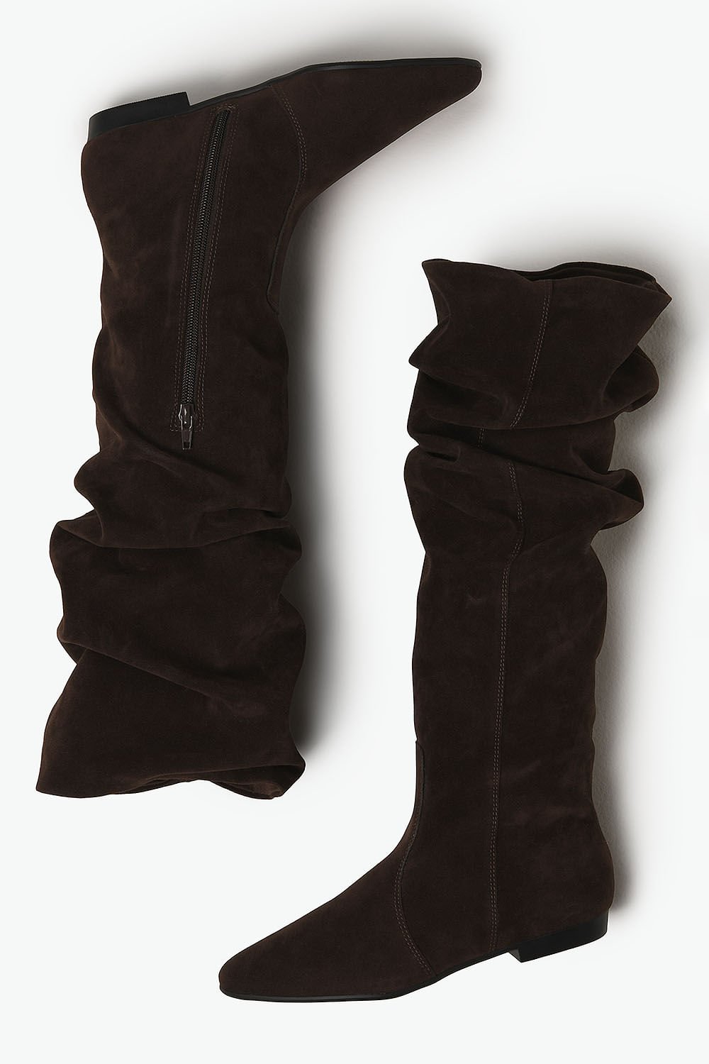 Bota Camurça Feminina Slouch Mundial Lilian Café 3