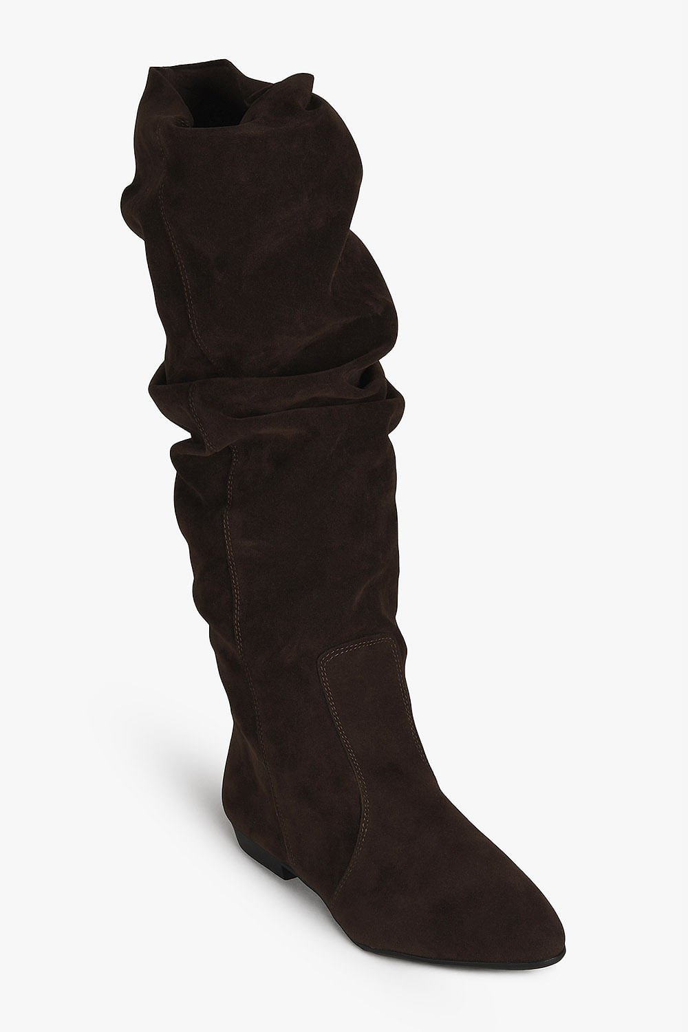 Bota Camurça Feminina Slouch Mundial Lilian Café 4