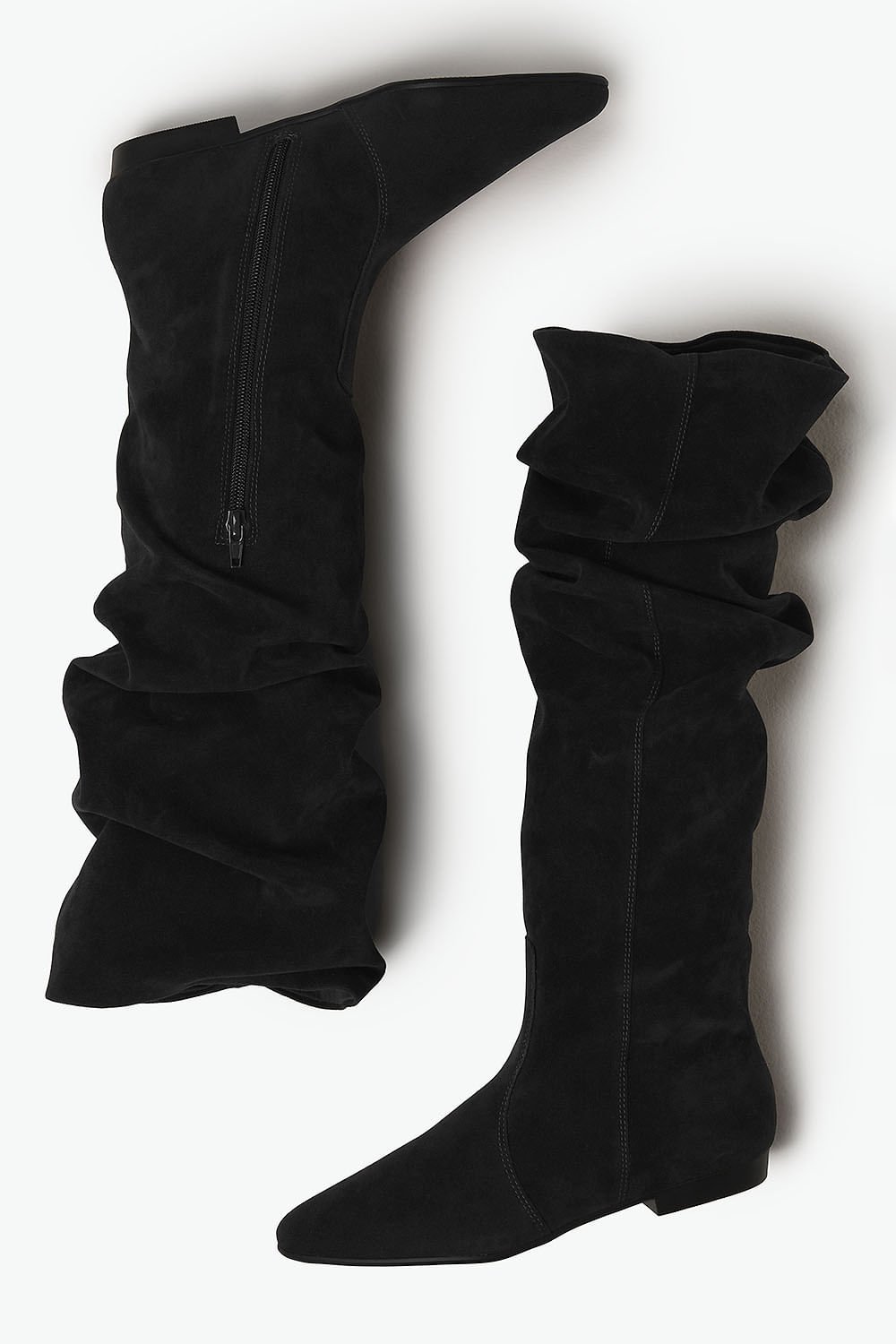 Bota Camurça Feminina Slouch Mundial Lilian Preto 3