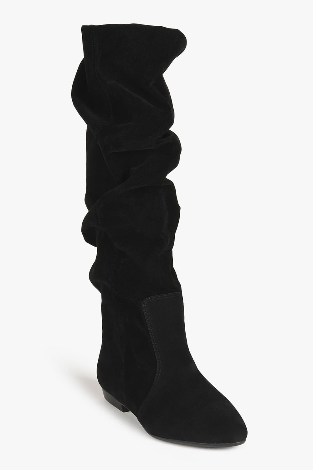 Bota Camurça Feminina Slouch Mundial Lilian Preto 4