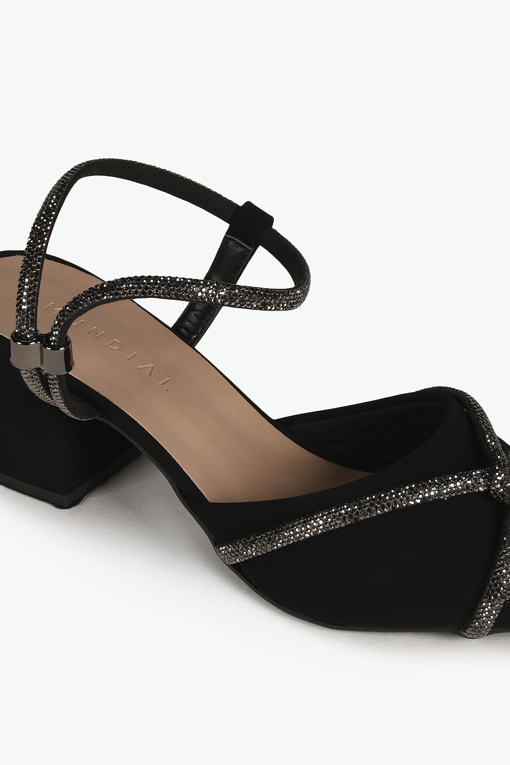 Sapato Feminino Slingback Salto Médio Mundial Laise Preto 2