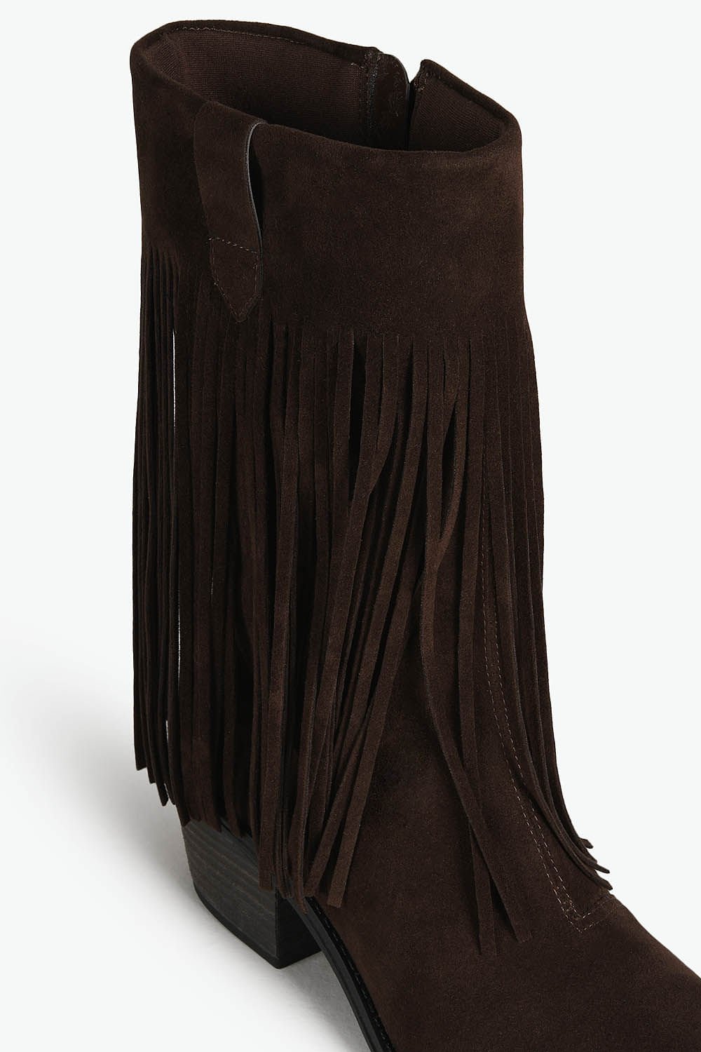 Bota Texana Feminina Cano Médio Mundial Lauren Café 2