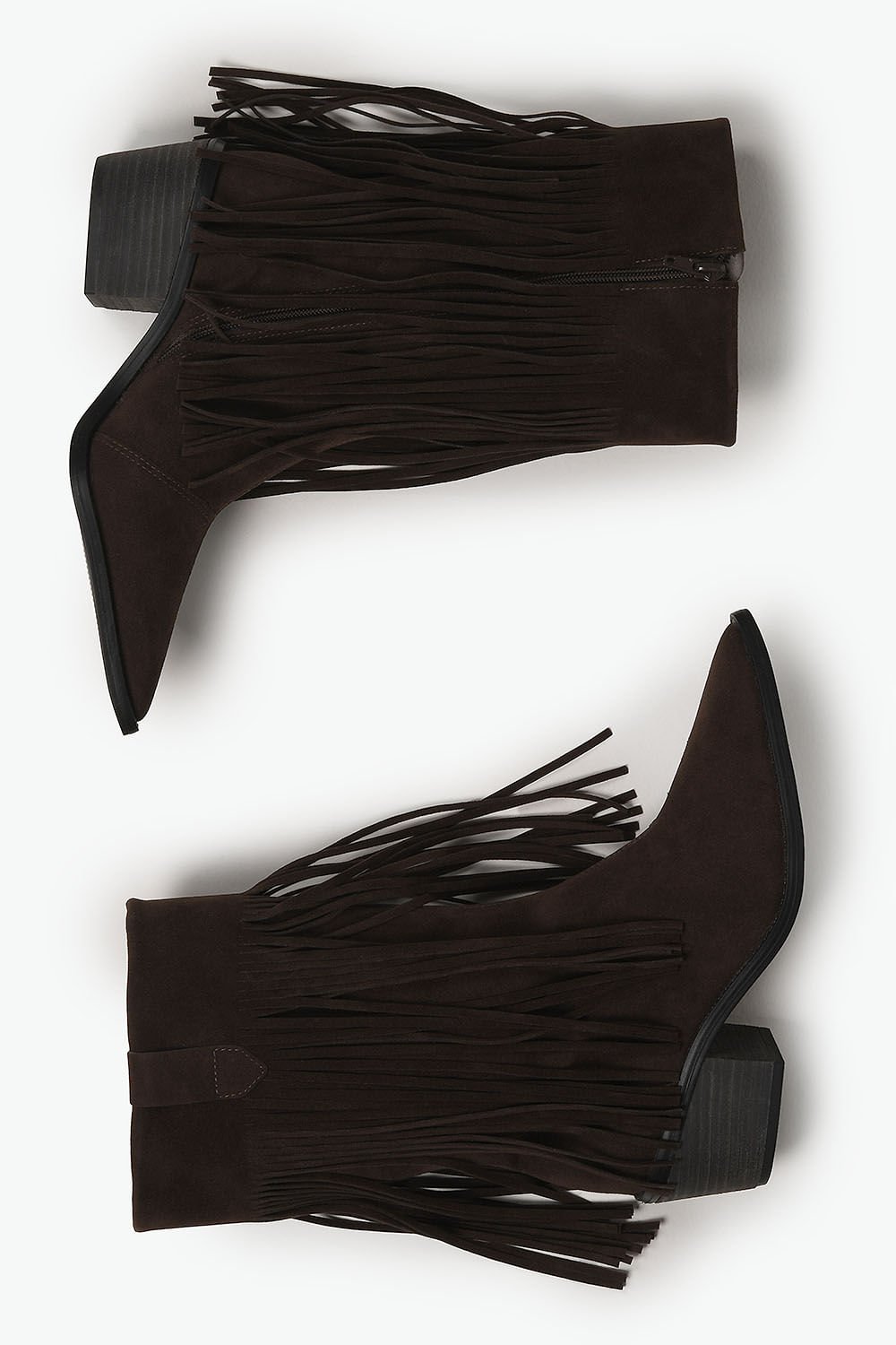 Bota Texana Feminina Cano Médio Mundial Lauren Café 3