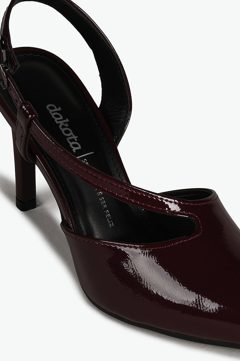 Scarpin Feminino Slingback Salto Alto Dakota Elen Preto 2