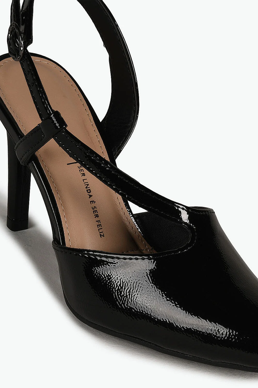 Scarpin Feminino Slingback Salto Alto Dakota Elen Preto 2