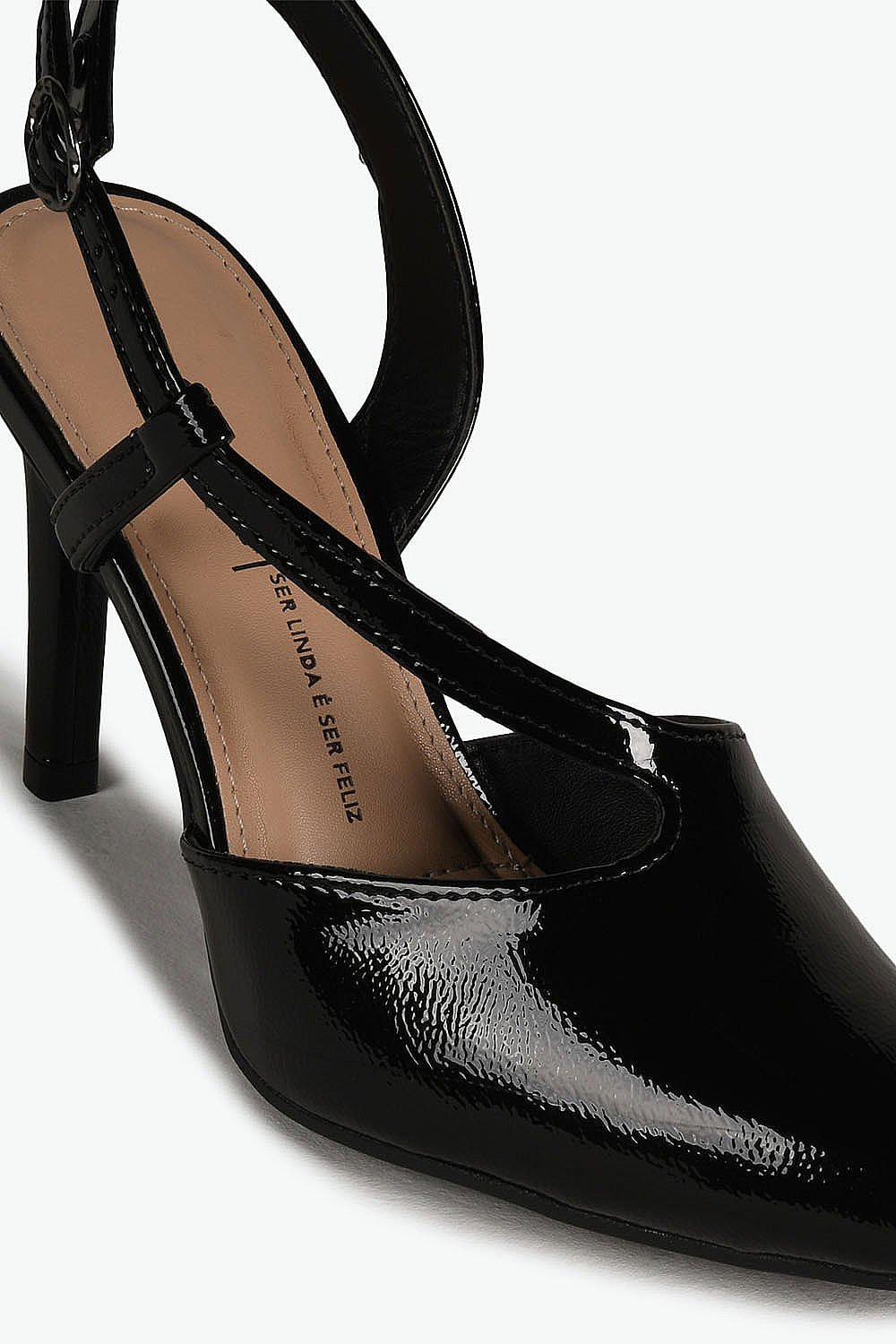 Scarpin Feminino Slingback Salto Alto Dakota Elen Preto 2