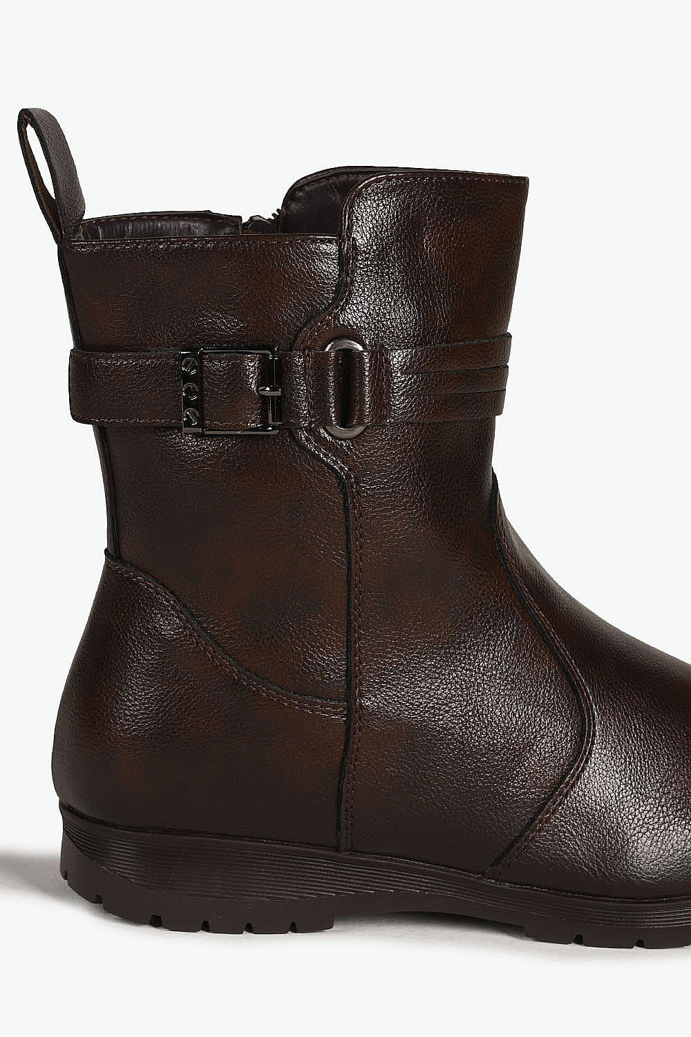 Bota Feminina Cano Curto Mooncity Leni Marrom 2
