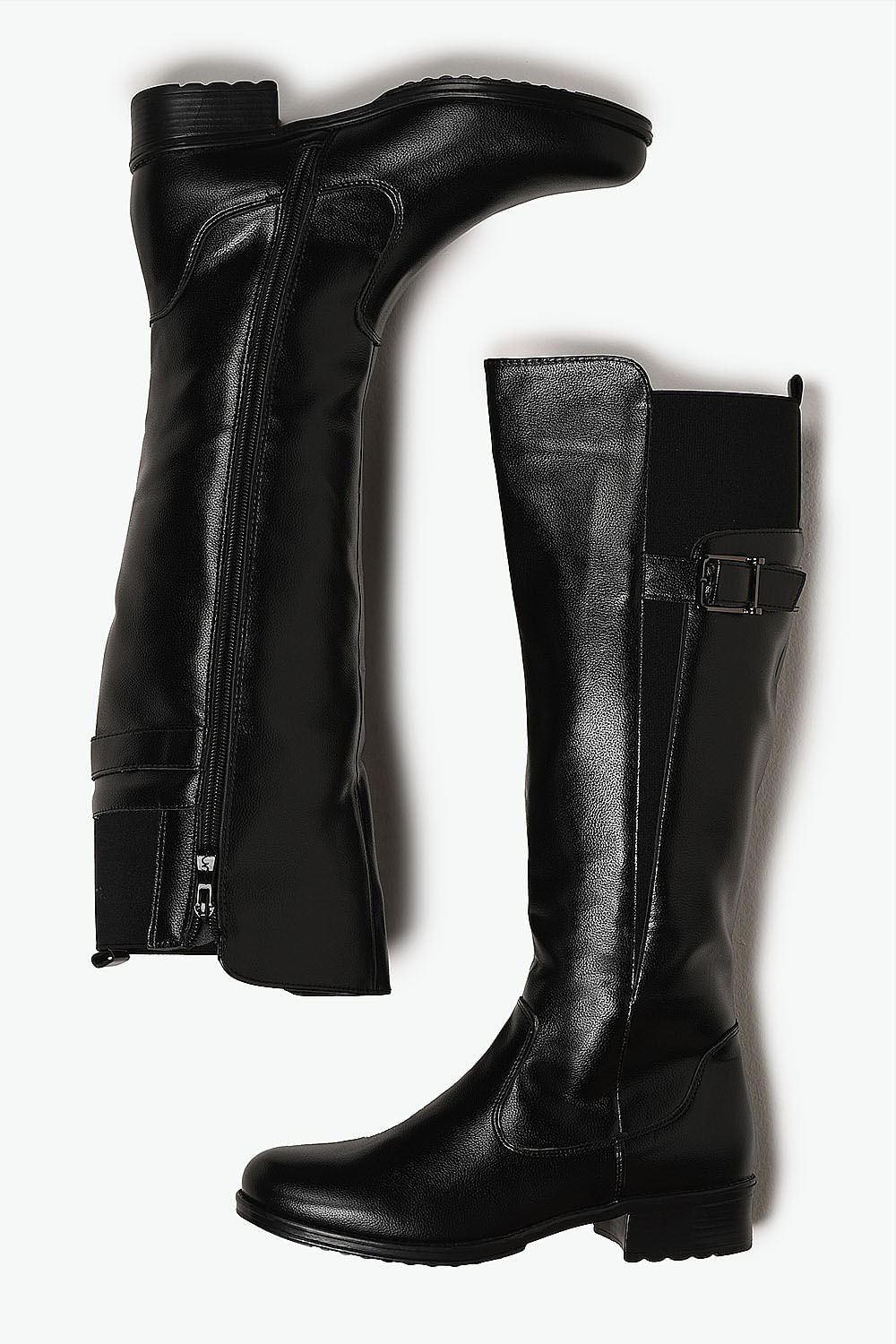 Bota Feminina Montaria Cano Longo Mooncity Thina Preto 3