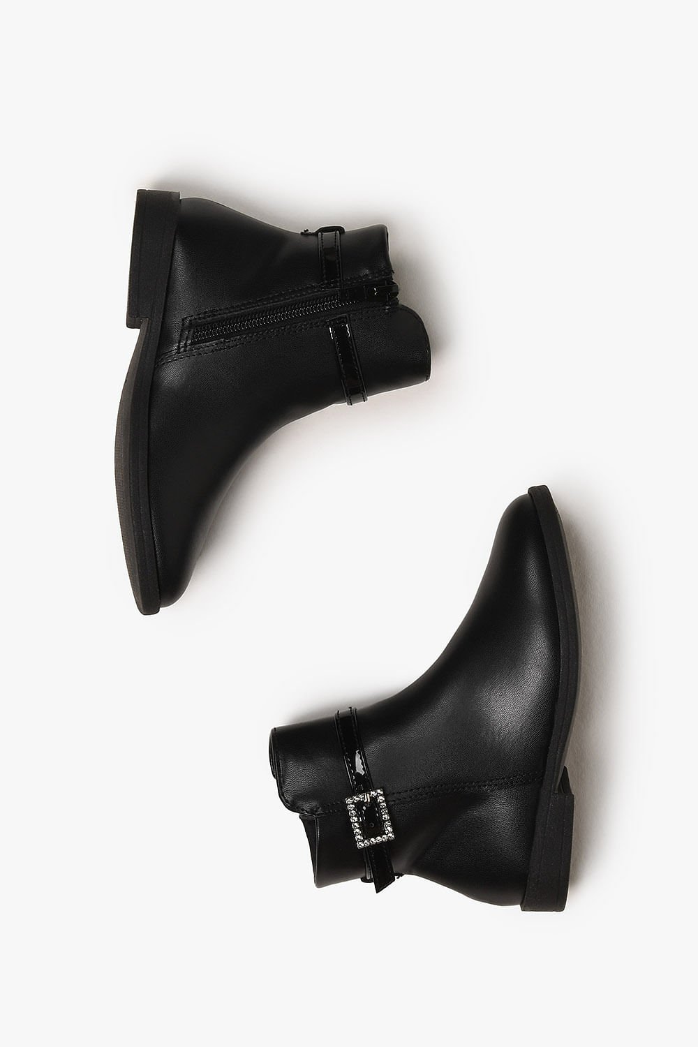 Bota Baby Infantil Cano Curto Mundial Julia Preto 3