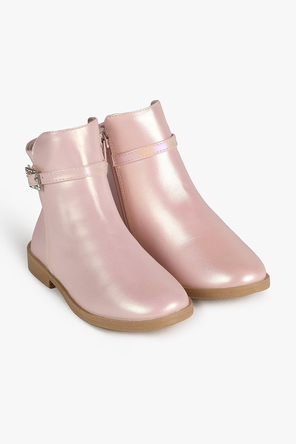 Bota Baby Infantil Cano Curto Mundial Julia Rosa 4