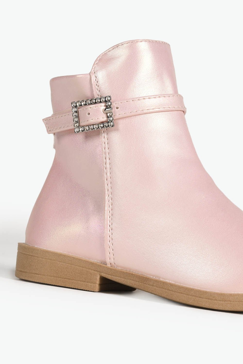 Bota Baby Infantil Cano Curto Mundial Julia Rosa 4