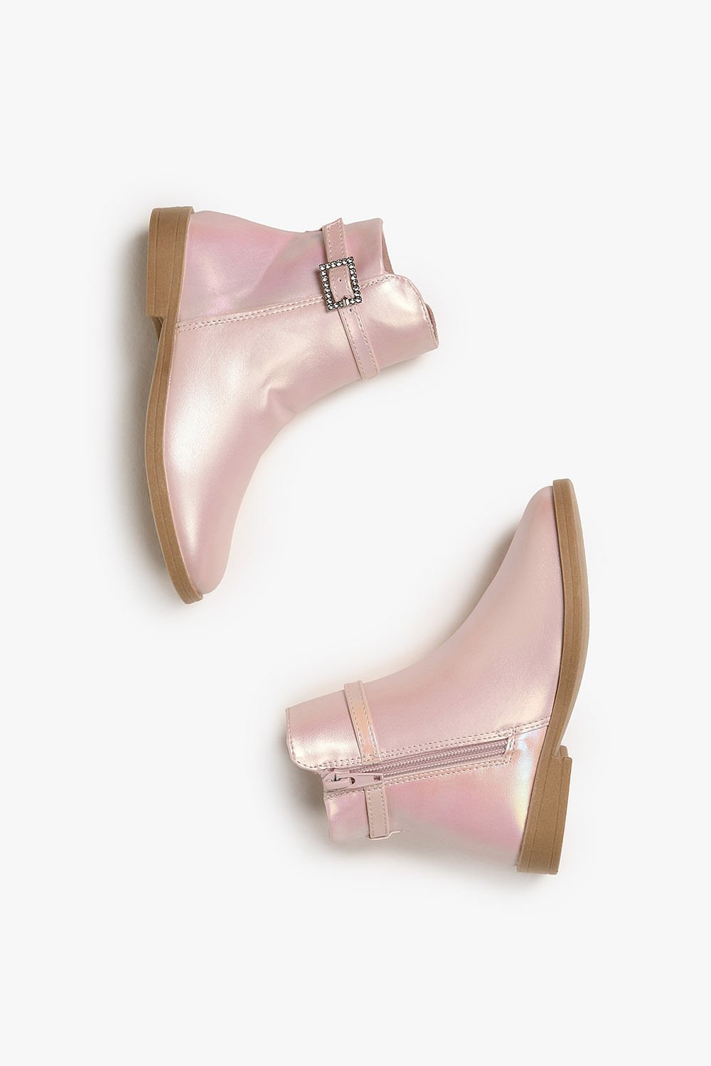 Bota Baby Infantil Cano Curto Mundial Julia Rosa 6