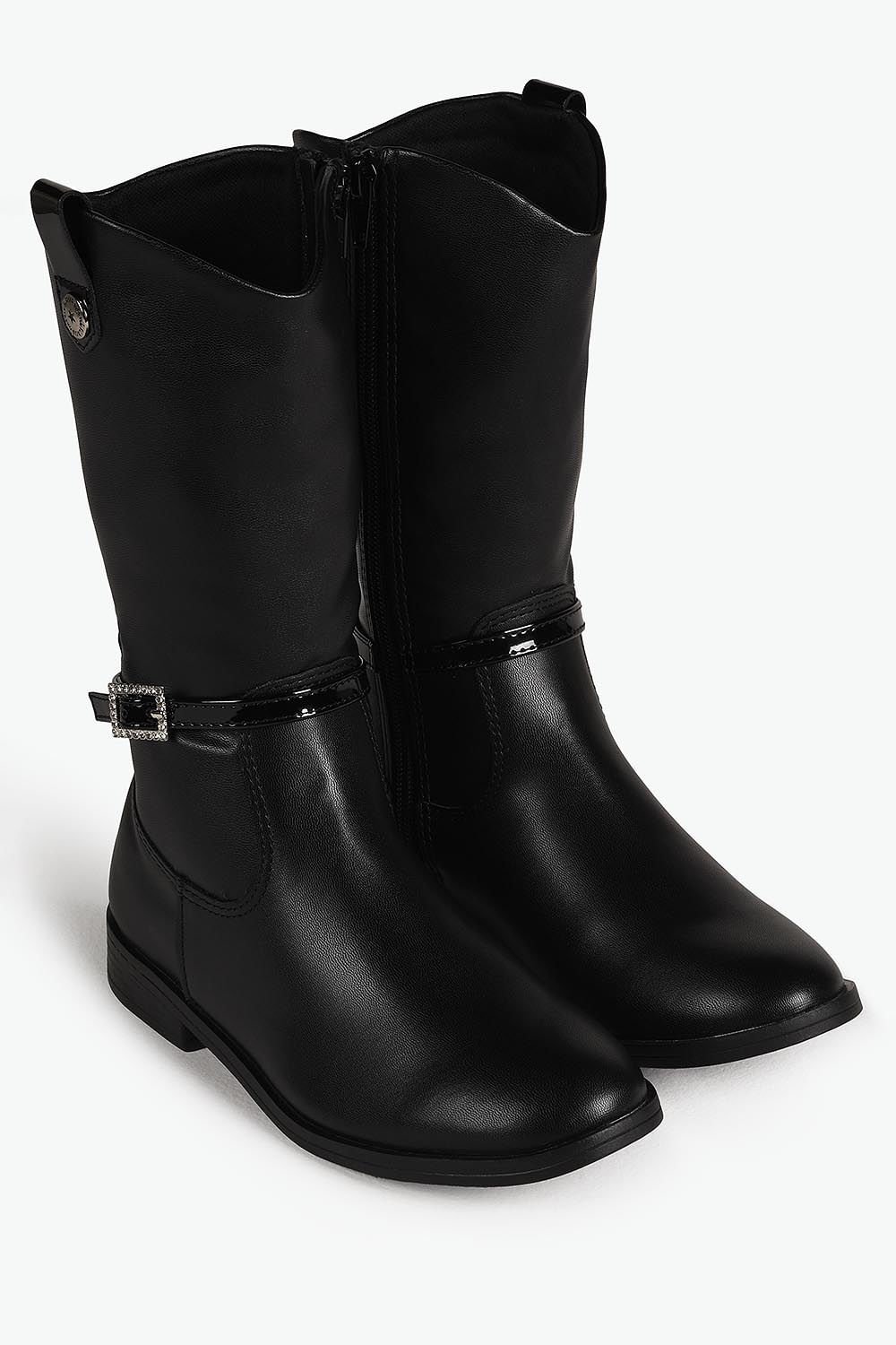 Bota Infantil Cano Curto Mundial Sara Preto 4