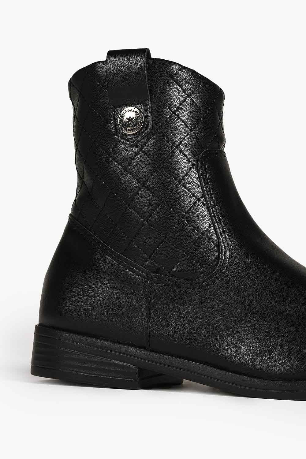 Bota Infantil Cano Longo Mundial Cristal Preto 2