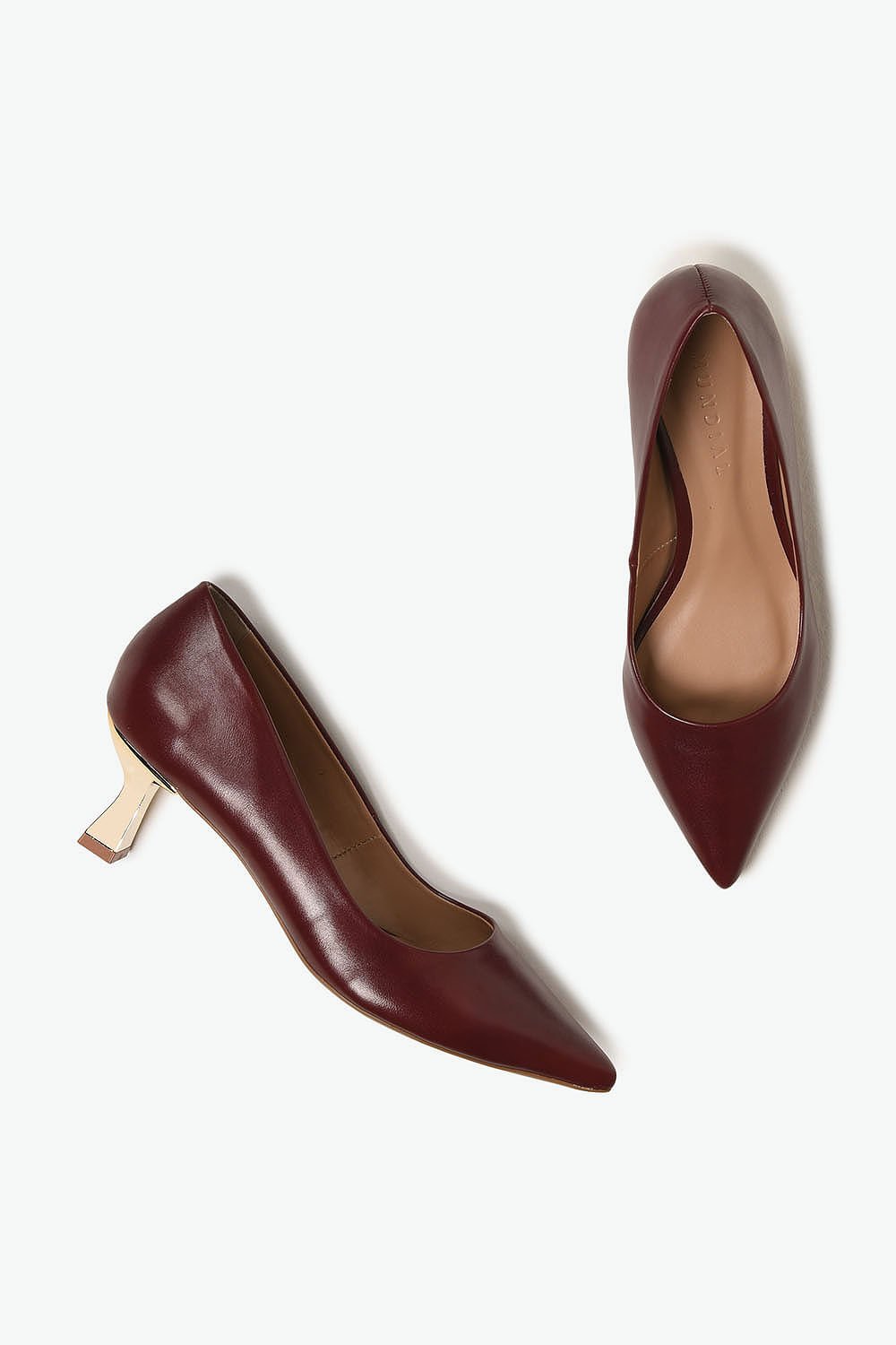 Scarpin Feminino Salto Médio Mundial Mikaelly Bordô 3