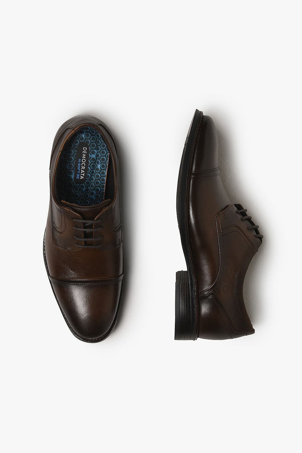 Sapato Social Masculino Democrata Taylor Hi-Soft Caramelo 3