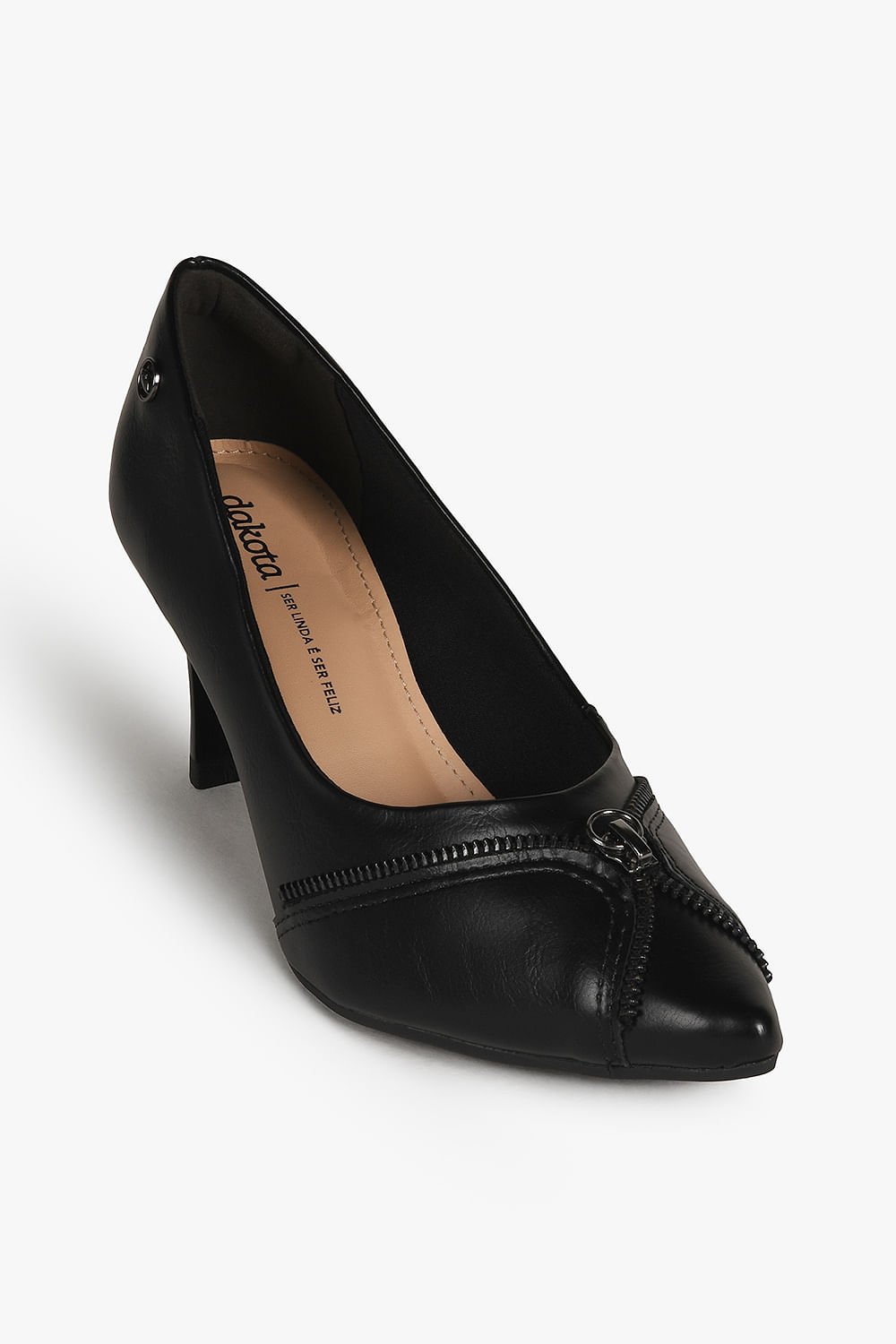 Scarpin Feminino Salto alto Dakota Leide Preto 4