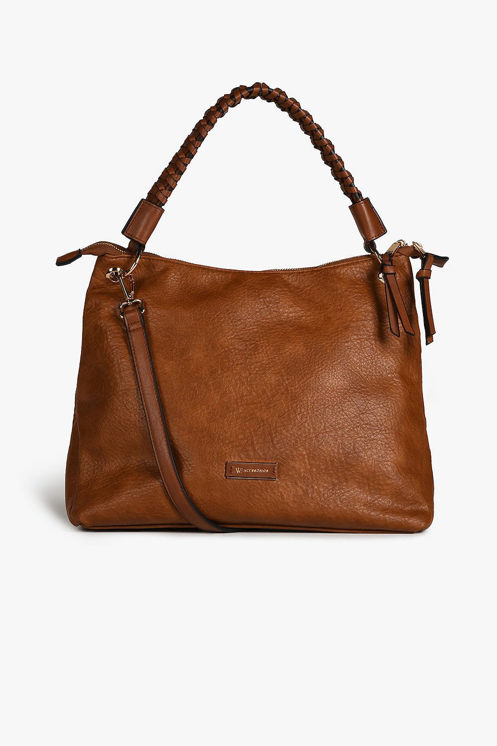 Bolsa Grande Hobo Feminina Wj Rebecca Caramelo 1