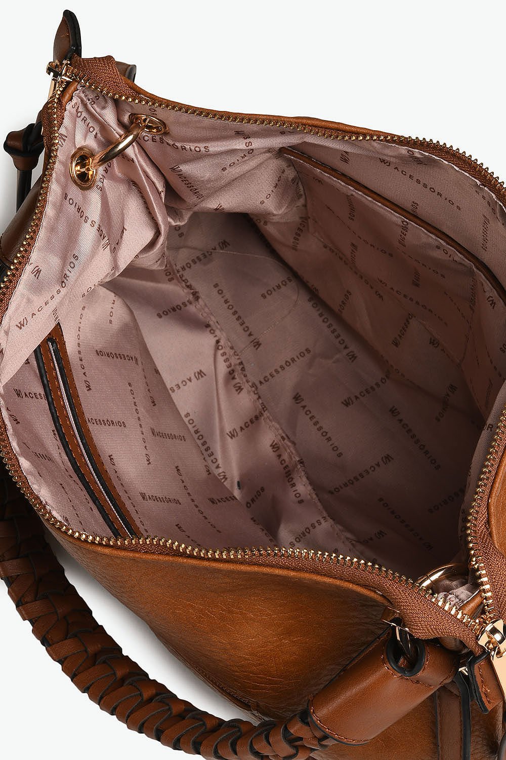 Bolsa Grande Hobo Feminina Wj Rebecca Caramelo 2