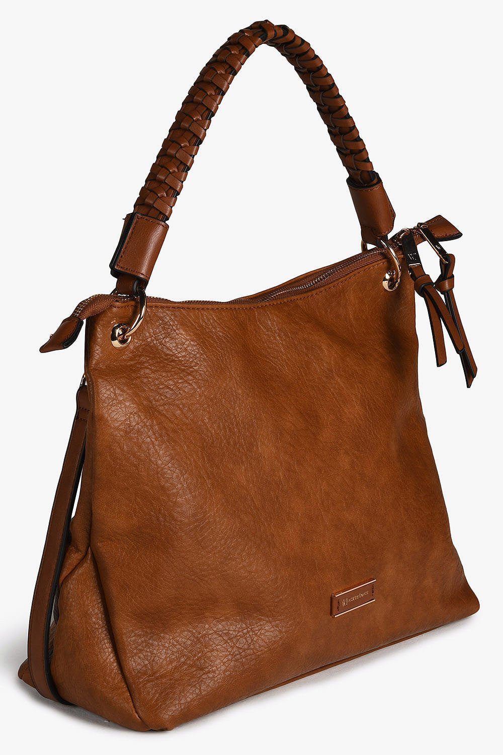 Bolsa Grande Hobo Feminina Wj Rebecca Caramelo 4