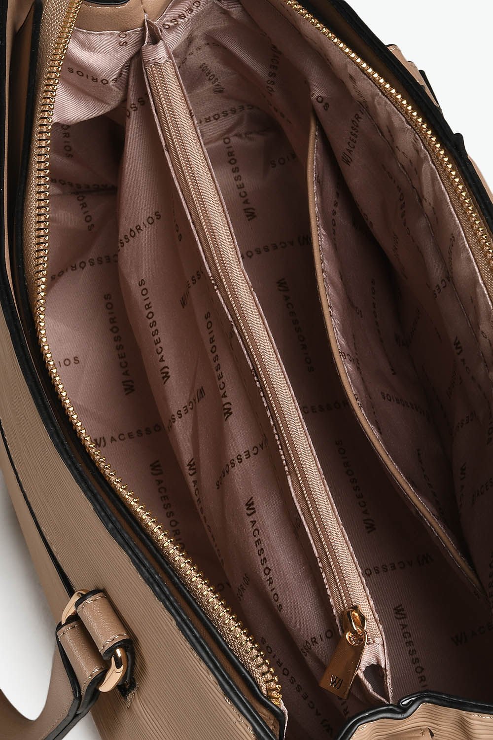 Bolsa Média Satchel Feminina Wj Suzan Bege 2